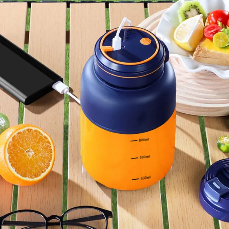 Wireless Juicer Cup, 180W Portable Blender with 38-Blades, Rechargeable USB Personal Blender for Fruits & Vegetables