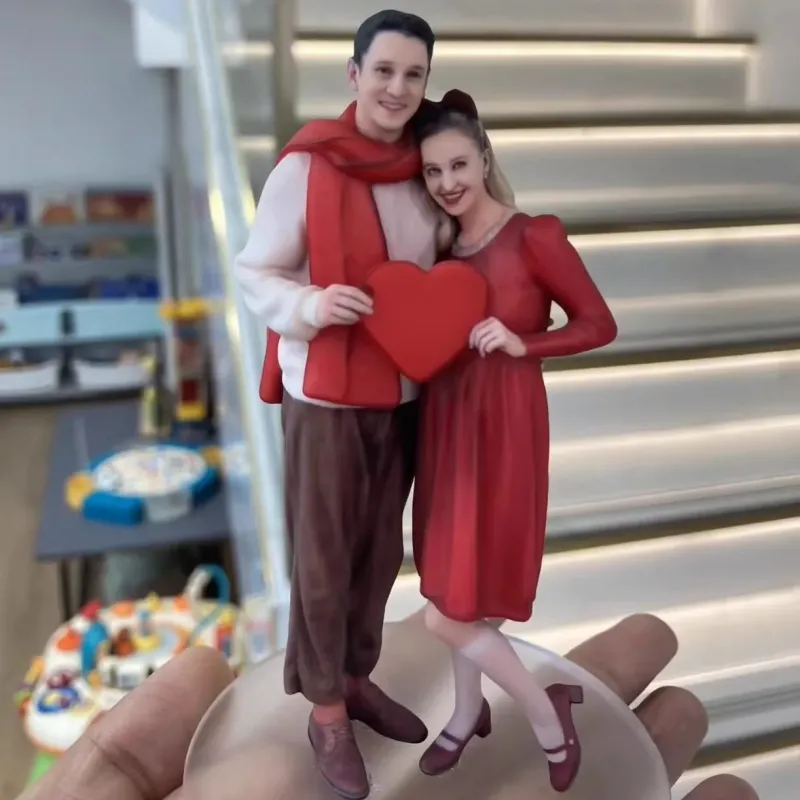 定制3D照片立体雕像 - 根据照片制作个性化全彩树脂雕像