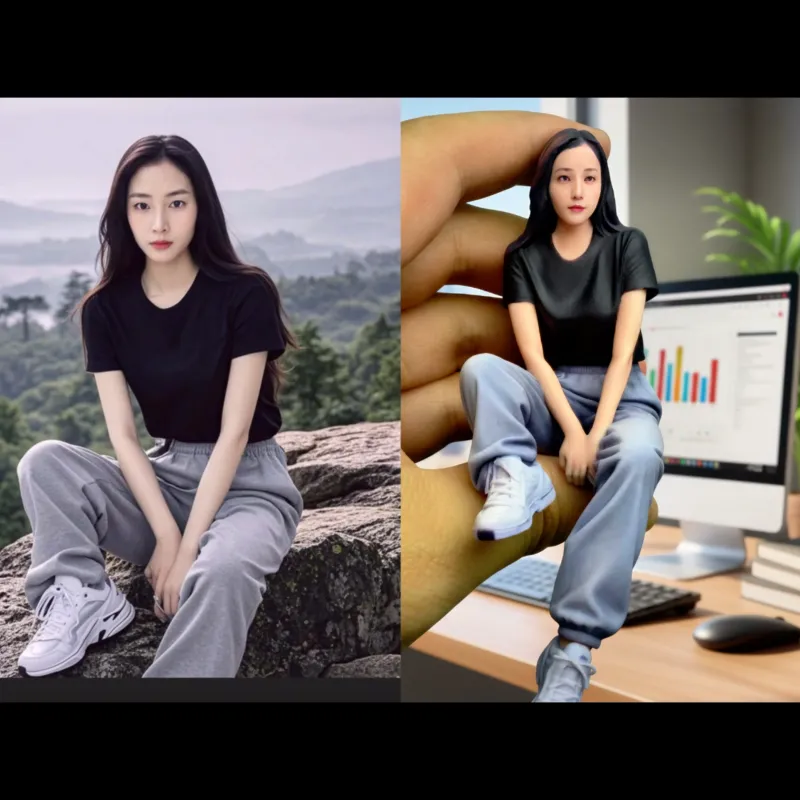 定制3D照片立体雕像 - 根据照片制作个性化全彩树脂雕像