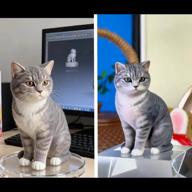 定制3D照片立体雕像 - 根据照片制作个性化全彩树脂雕像