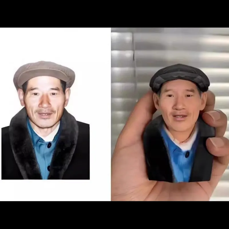 定制3D照片立体雕像 - 根据照片制作个性化全彩树脂雕像