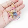 Custom Handmade Wire Name Keychain - Personalized Gradient Color Bag Charm & Gift