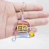 Custom Handmade Wire Name Keychain - Personalized Gradient Color Bag Charm & Gift