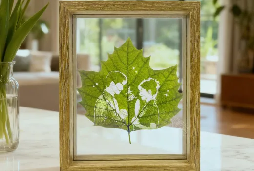 Un hommage naturel : Honorez votre animal de compagnie adoré avec l'art des feuilles