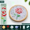 玫瑰花DIY马赛克杯垫工艺套装 | 圆形