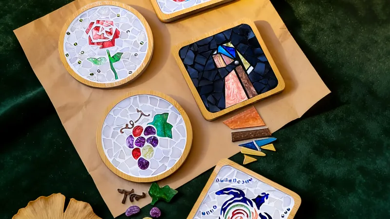 Transform Your Workspace: The Rise of Aesthetic DIY Mosaic Coasters