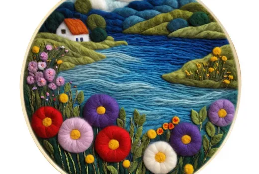 Преобразите свой домашний интерьер с помощью объемной картины из шерстяного войлока.