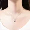 一路鹿有你投影项链定制女纯银纳米微雕照片生日情人节礼物送女友