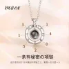 项链女纯银投影定制照片相片刻名字吊坠生日圣诞节礼物送女友老婆