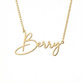 CustMake Custom S925 Silver Letter Necklace - Personalized English Name Pendant