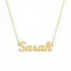 CustMake Custom S925 Silver Letter Necklace - Personalized English Name Pendant