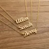 CustMake Custom S925 Silver Letter Necklace - Personalized English Name Pendant