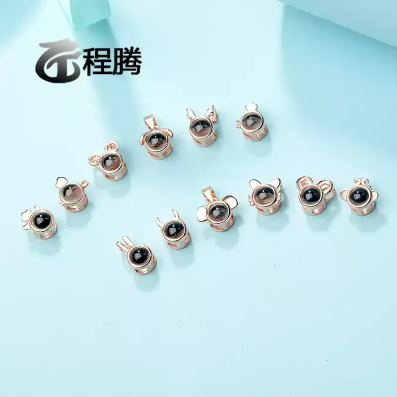 十二生肖投影纯银项链定制100种语言我爱你生日爱的记忆刻字礼物