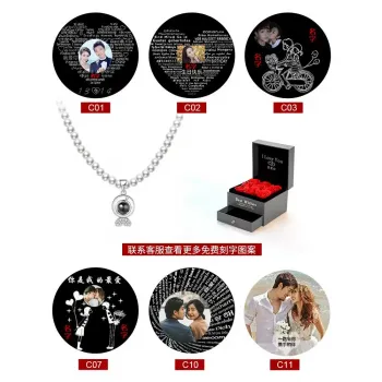 悦已天然珍珠项链女款银高级感投影定制照片锁骨链冬天挂坠送老婆