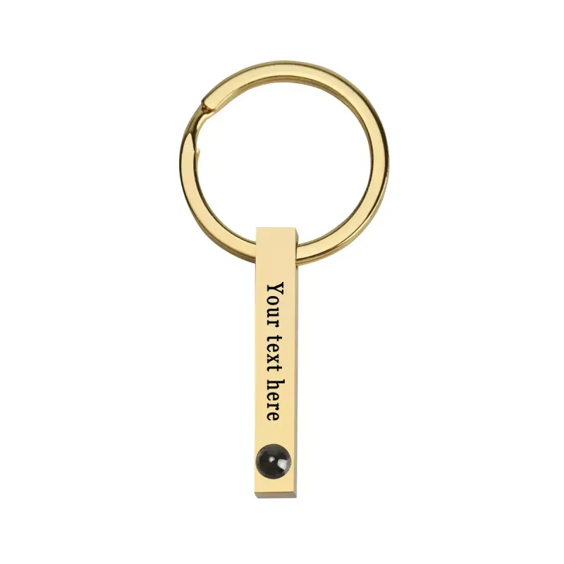 100种投影吊坠简约小众ins冷淡风钛钢长柱投影项链图片定制礼物女