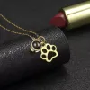 狗爪纯银项链定制照片名字投影简约百搭小众送朋友闺蜜生日礼物