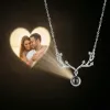 Collier personnalisé « Cerf elfe » avec pendentif photo en argent S925 et projection photo - Pendentif gardien en argent S925