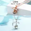 Custom 12 Constellation Photo Projection Necklace - S925 Sterling Silver Personalized Gift