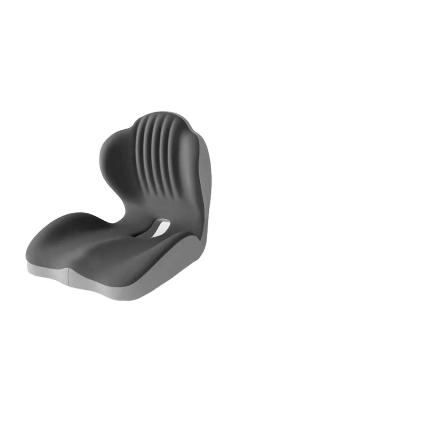 2-in-1 memory foam seat cushion and backrest in grey
